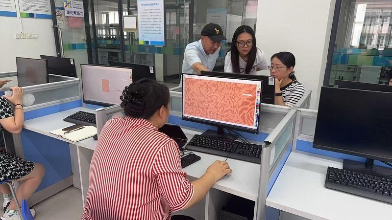 我校纺织专业教师参加纹织CAD课程教学软件培训 助力数字化教学能力提升
